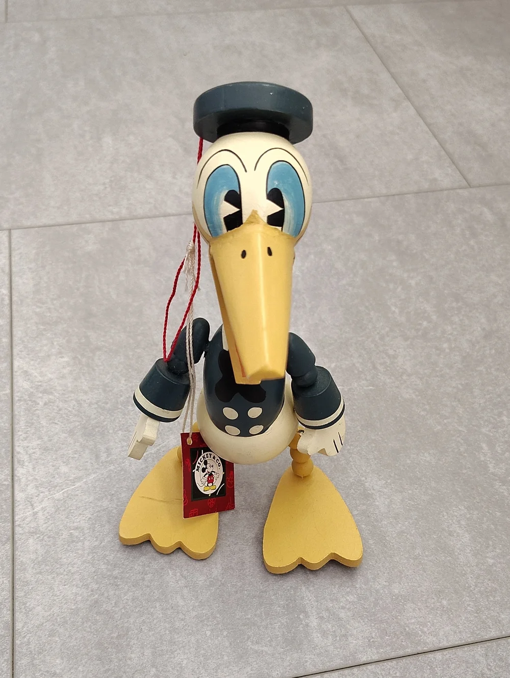 Vintage Disney Donald Duck Ornament With Original Tag